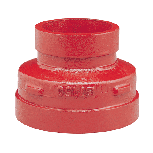 VSH Shurjoint groove concentric reducer, red