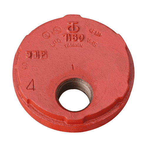 349555 SJ groove endcap MF 88,9x1.1/2 red