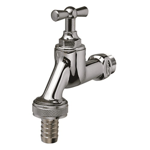 Tap without air inlet, handle operated