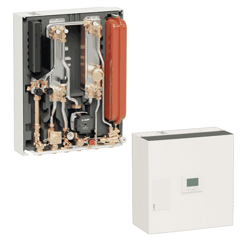Caleffi surface-mounted compact heating distribution set for homes