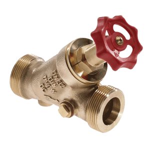 Raminex free flow valve, bronze m.thr., with drainage facility PN16