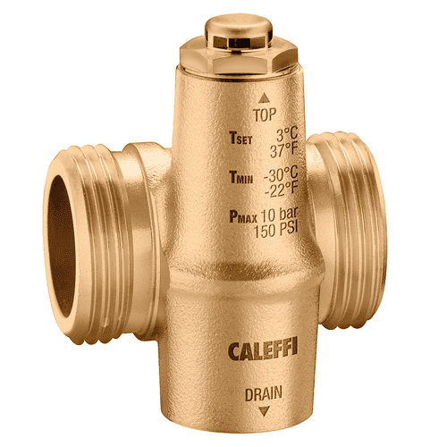 Caleffi compact frost protection valve max 90°C