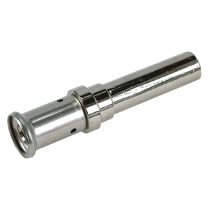 Henco, press fitting extended with copper pipe for threaded fittings