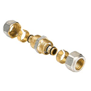 Henco, brass adaptor piece Henco compression x copper pipe compression fitting