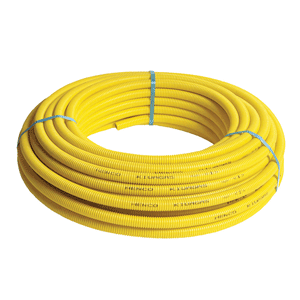 Henco gas pipe, yellow, 20 x 2 mm