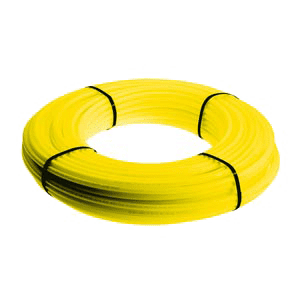 PEX/AL coiled pipe yellow, with Gaskeur