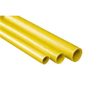 PEX/AL buis geel, op lengte, met gaskeur