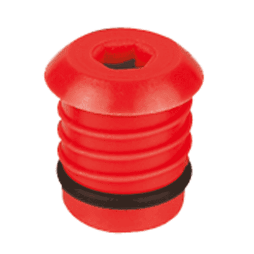 384076 HEN pressure plug red for pipe 20mm