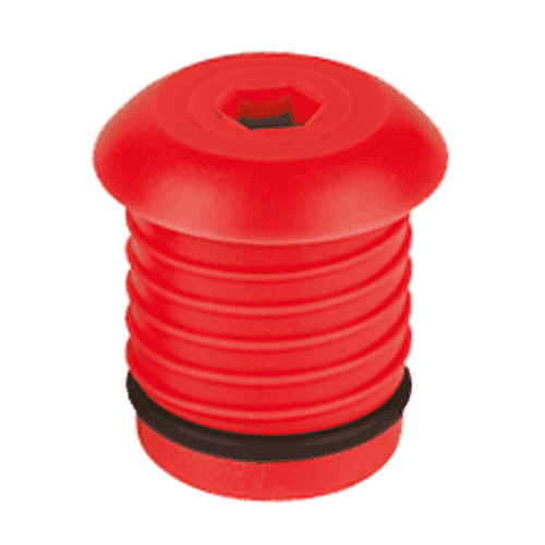 Henco kunststof afpersplug voor Henco buis, 26mm - rood