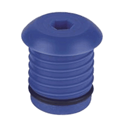 Henco kunststof afpersplug voor Henco buis, 26mm - blauw