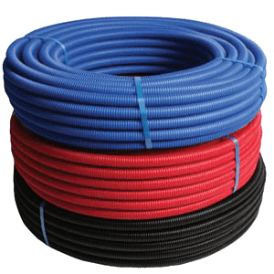 Henco, coiled multilayer pipe, with PE protection pipe