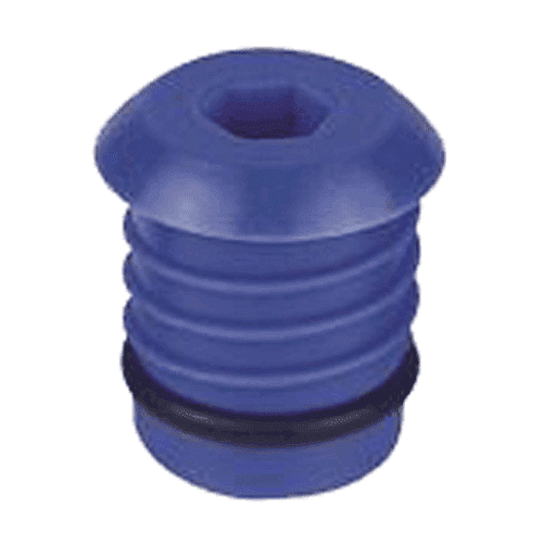 Henco kunststof afpersplug voor Henco buis, 20mm - blauw