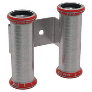 Mapress C-steel, 2x coupling with clamp
