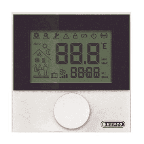 385667 HEN LCD clock thermostat 24V