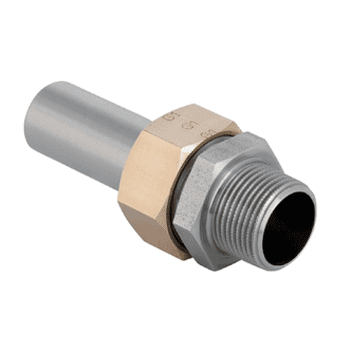 Mapress stainless steel 316, coupling male thread with plug-in end