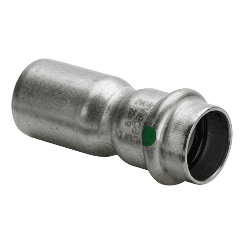 Viega Sanpress stainless steel reducer coupling with SC-Contur RVS, press x push-fit