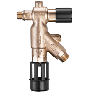 Tap with integrated BA backflow preventer up to class 4