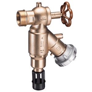 Tap with integrated BA backflow preventer up to class 4 (DN 50)