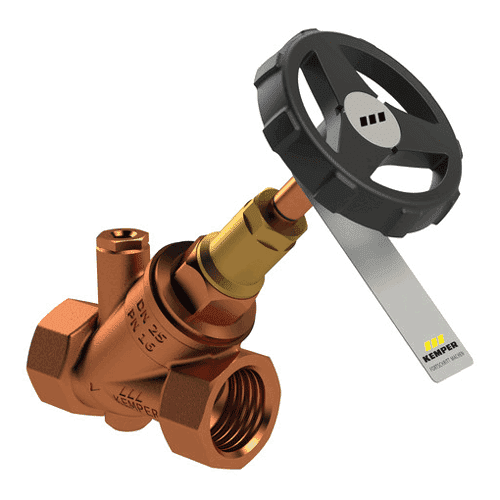 Stop valve bronze, female thread, drain valve. Type 190