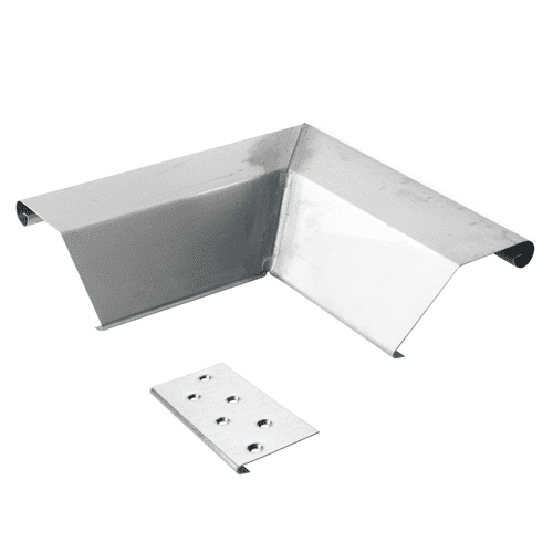 RHEINZINK KliQ outer corner piece with galvanised steel corner cleat