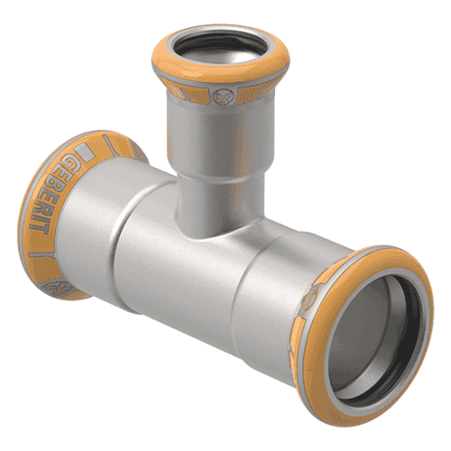 Geberit Mapress Therm stainless steel 304, reducer tee