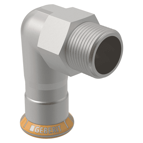 Geberit Mapress Therm stainless steel 304, angled point fitting 90 degree