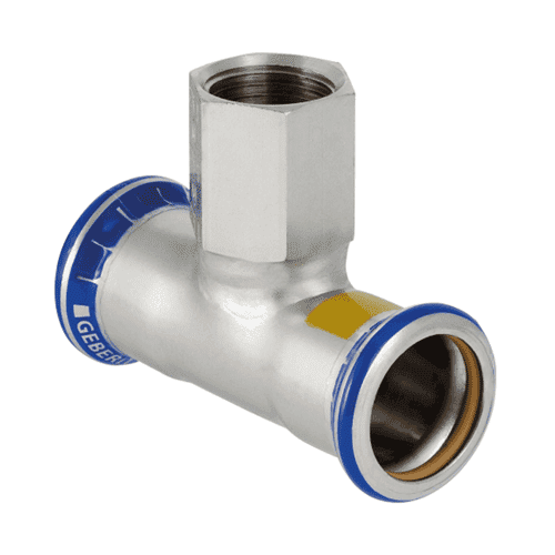 Mapress Stainless steel 316 gas, reducer Tee with f.thr.