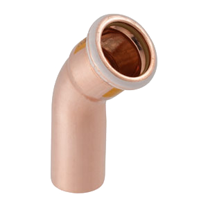 Mapress copper gas, bend 45° press/push-fit
