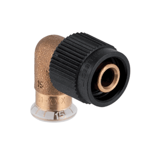 Mapress bronze, adaptor elbow with Fixadapter