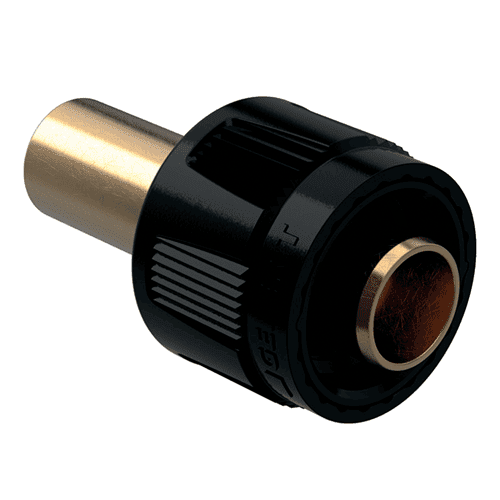 Mapress copper/bronze transition coupling with Masterfix