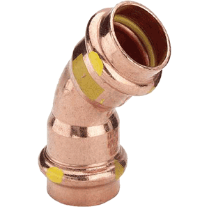 Bend 45° SC-Contur 2 x press gas (copper)