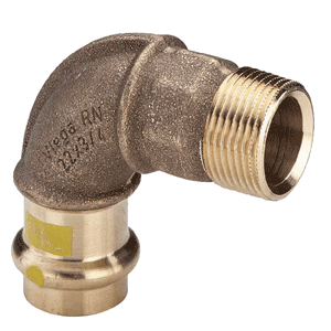 Elbow 90° SC-Contur press x male thread gas (bronze)