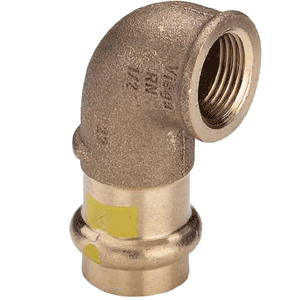 Elbow 90° SC-Contur press x female thread gas (bronze)