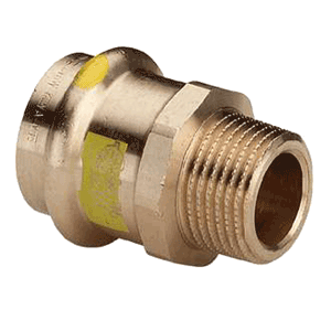 Adaptor SC-Contur press x male thread gas (bronze)