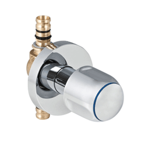 Mepla ball valve with knob, brass