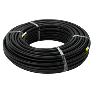 Viega Smartpress pipe with PE coating on roll, black