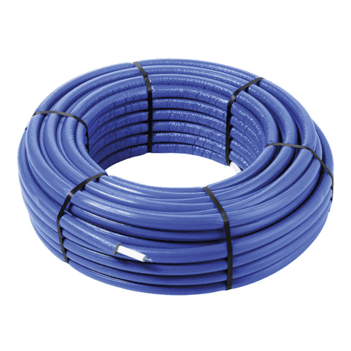 Viega Smartpress pipe with 6 mm insulation on roll, blue or red