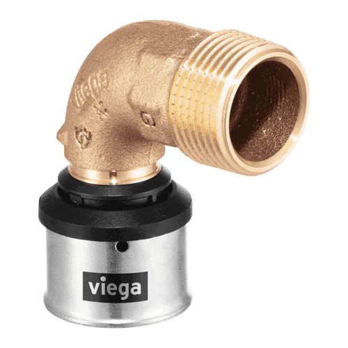 Viega Smartpress overgangsbocht met buitendraad, 90gr met SC-Contur