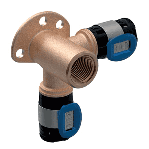 Geberit FlowFit double tap connector 90°, right-angled
