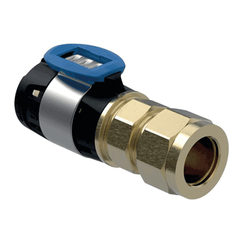 Geberit FlowFit adaptor with compression fitting