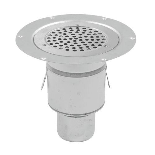 Blücher stainless steel shower drain Ø75 mm (bottom outlet)