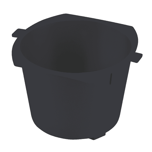 bucket PE blue for pit 20x20 ZU (H = 110mm)