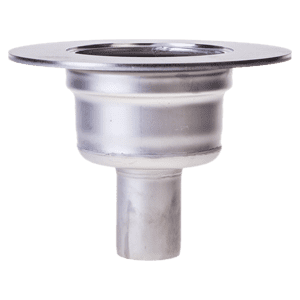 ACO vertical outlet 75 mm, with flange
