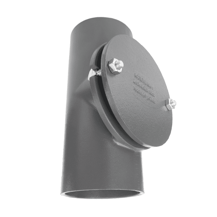 KML access piece with round opening and cover