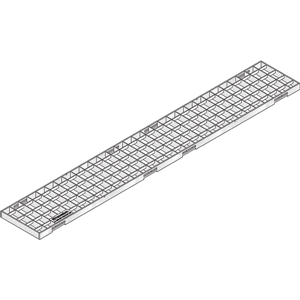 Hauraton Faserfix® KS 100 galvanised slotted grating steel