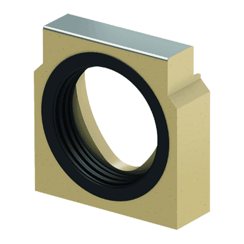 ACO Multiline V100 Sealin end plate with slats sealing ring