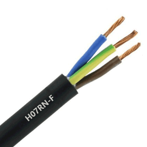 Flexibele neopreen kabel, 3 x 1,5, L= 50m