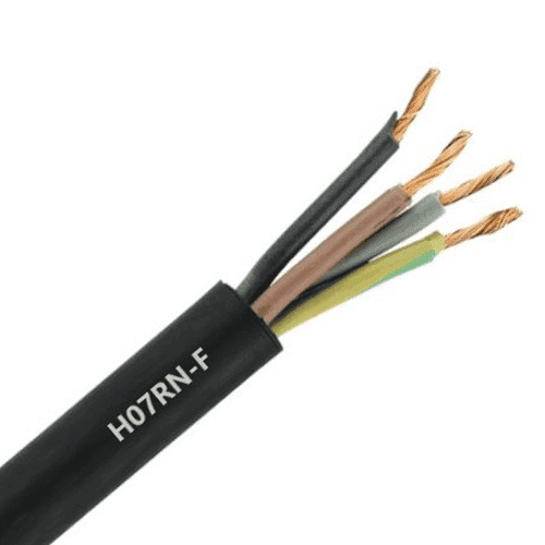 Flexibele neopreen kabel, 4 x 1,5, L= 50m