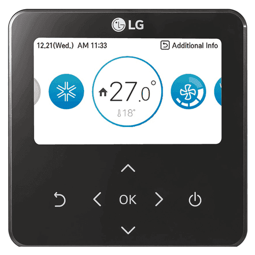 501384 LG AC Std RS3 wired control black