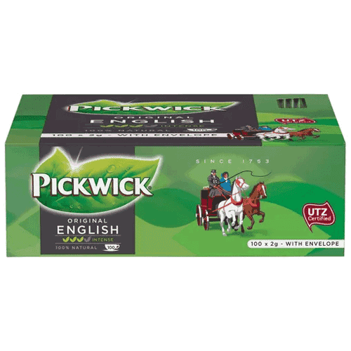 Pickwick tea, English Blend, box of 100 tea bags